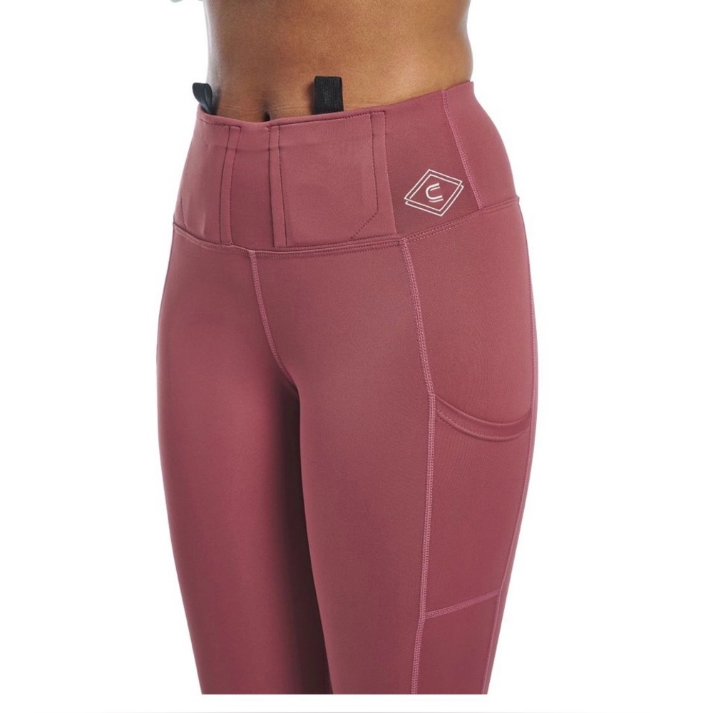 New Justin Concealed Carry Leggings XL Mauve Red